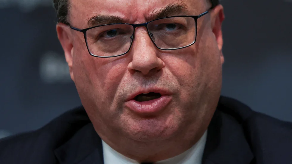 Brittiska centralbankschefen Andrew Bailey. Arkivbild.