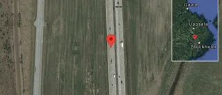 Trafikolycka med lastbil på E4
