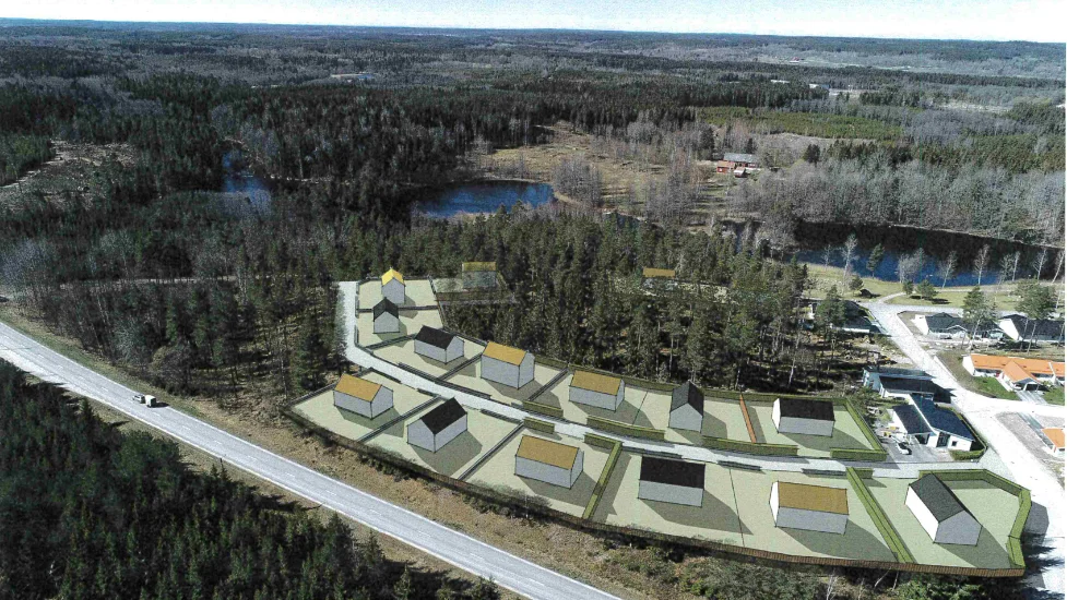 En skiss från 2021 på hur området skulle kunna se ut.
