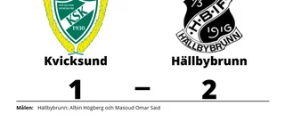 Hällbybrunn slog Kvicksund borta