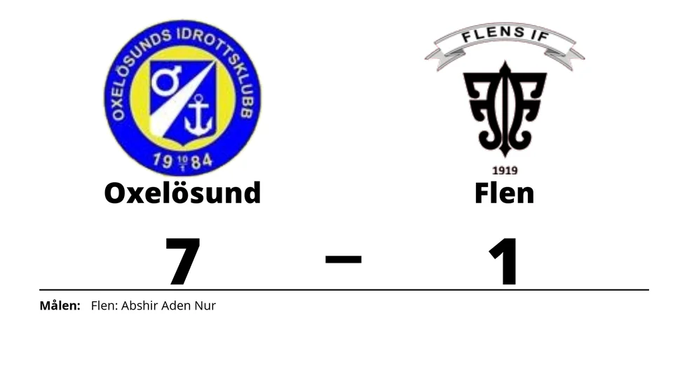 Oxelösunds IK vann mot Flens IF