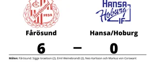 Fårösund utklassade Hansa/Hoburg på hemmaplan