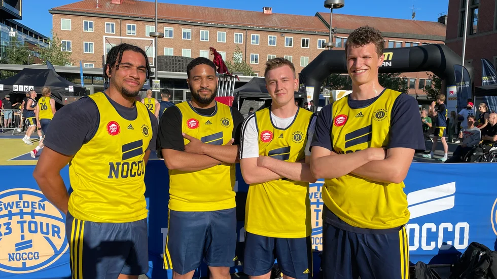 SM-guld-kvartetten: Denzel George (BC Luleå), David Leal (Luleå Steelers), Jonatan Arvidsson (BC Luleå) och Anton Kobylak Berglund (Luleå Steelers). 