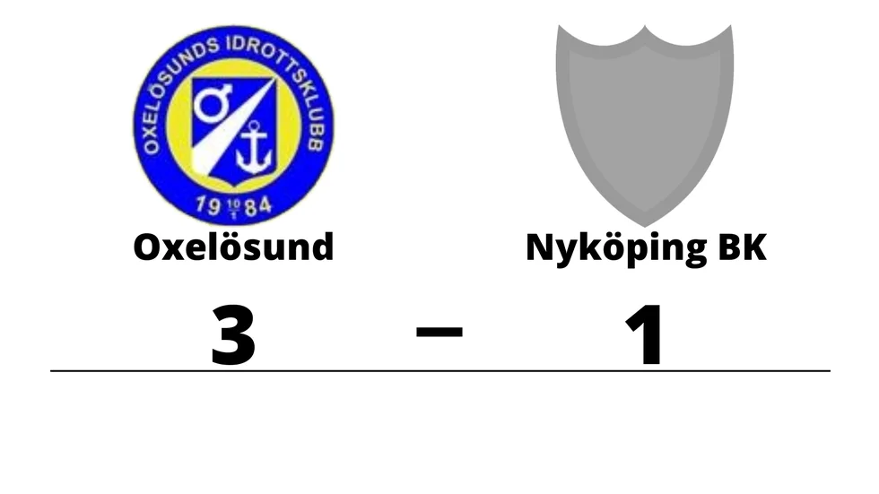 Oxelösunds IK vann mot Nyköpings BK