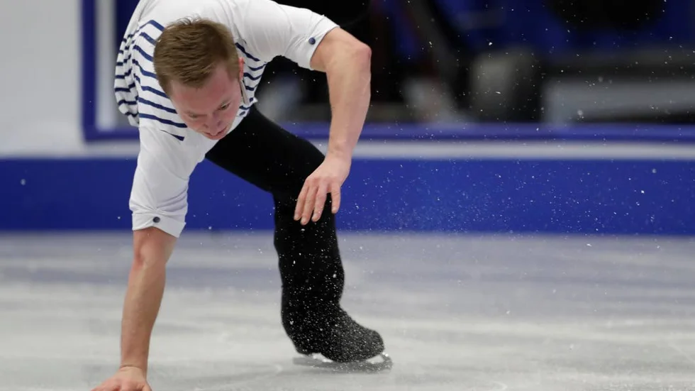 Tungt. Alexander Majorov fick inte alls till det under fredagens korta program.