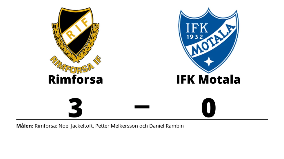 Rimforsa IF vann mot IFK Motala FK
