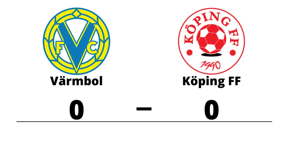 Värmbols FC spelade lika mot Köping FF