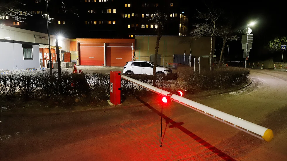 Mälarsjukhusets akutmottagning med ambulansintaget.