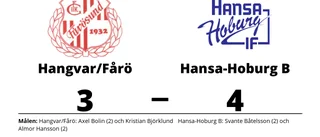 Uddamålsseger när Hansa-Hoburg B besegrade Hangvar/Fårö