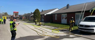Brand i villa – bostaden fick utrymmas