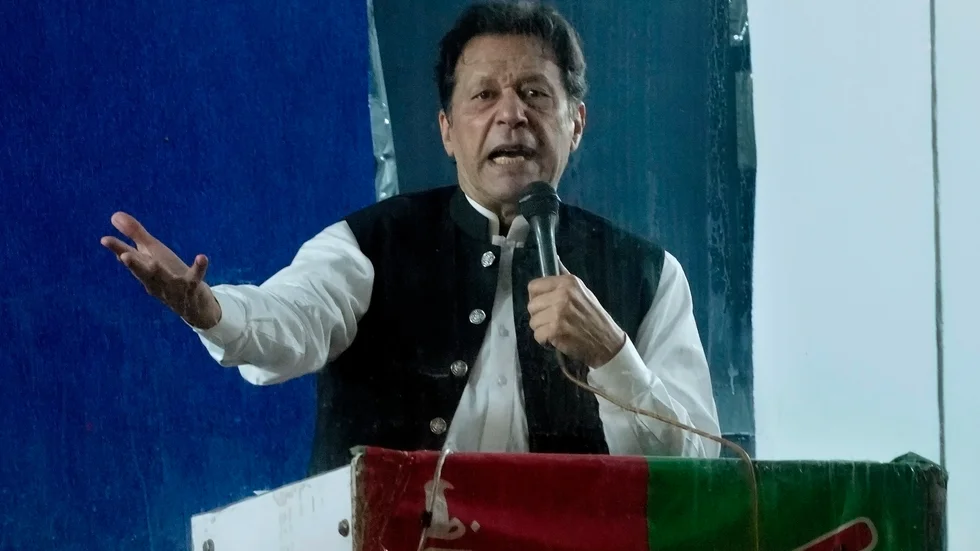 Pakistans tidigare premiärminister Imran Khan. Arkivbild