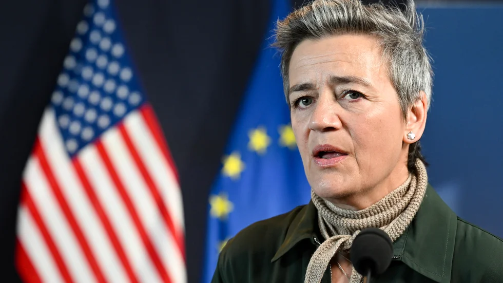 Tillsättandet av en amerikanska som chefsekonom under EU:s konkurrenskommissionär Margrethe Vestager väcker protester i EU. Arkivfoto.