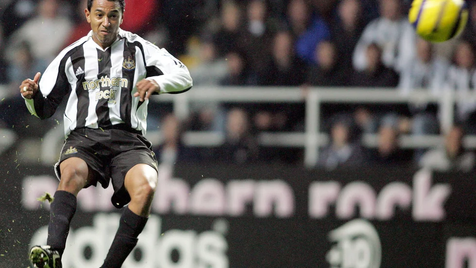 Nolberto Solano under tiden i Premier League och Newcastle.