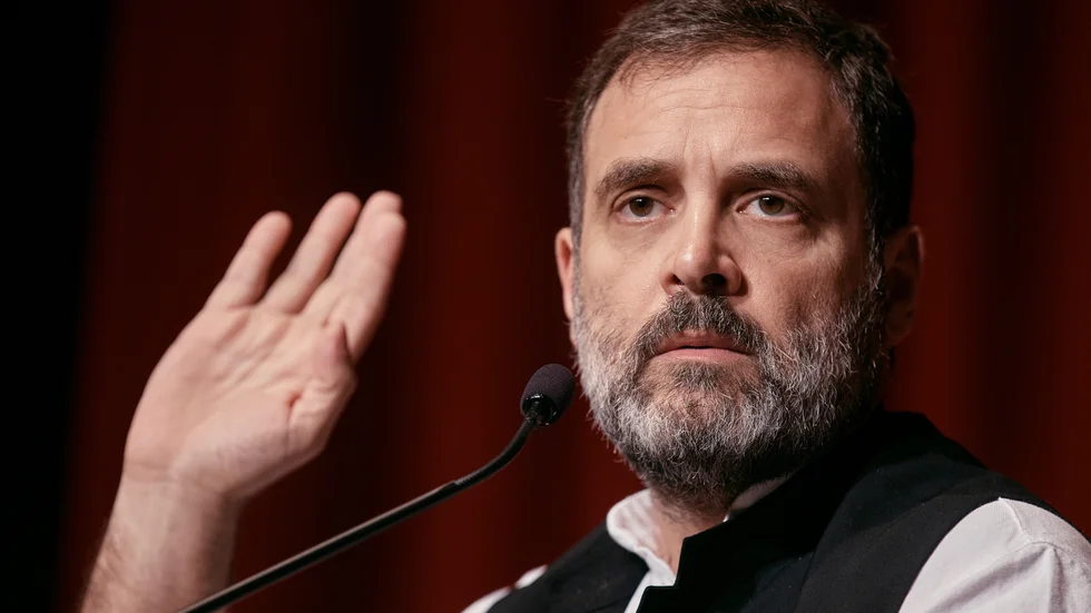 Den indiske oppositionsledaren Rahul Gandhi. Arkivbild