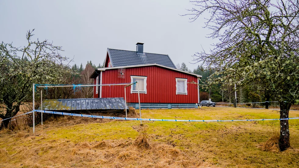Huset i Värmland där kvinnans kropp hittades. Arkivbild.
