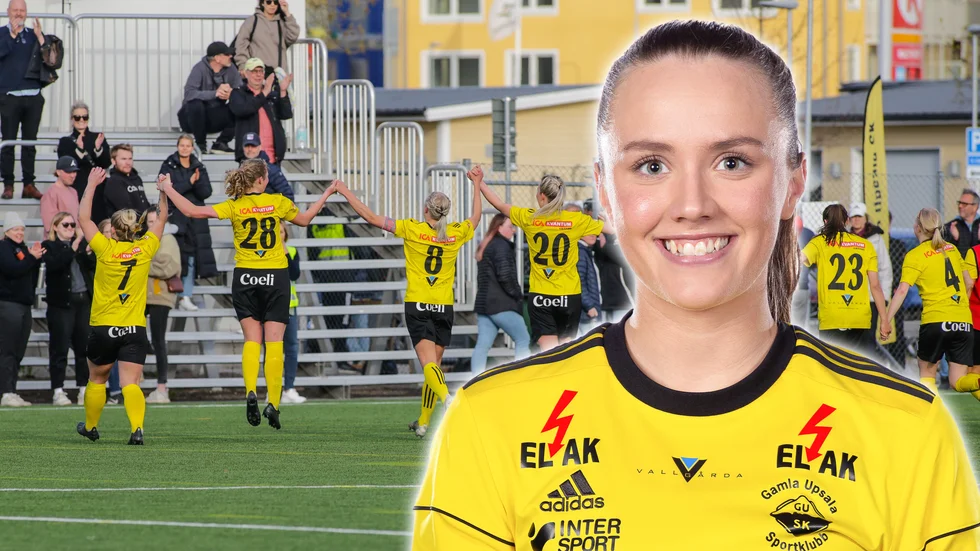 Wilma Stenman har stått för en stark första halva i topplaget Gamla Upsala SK.