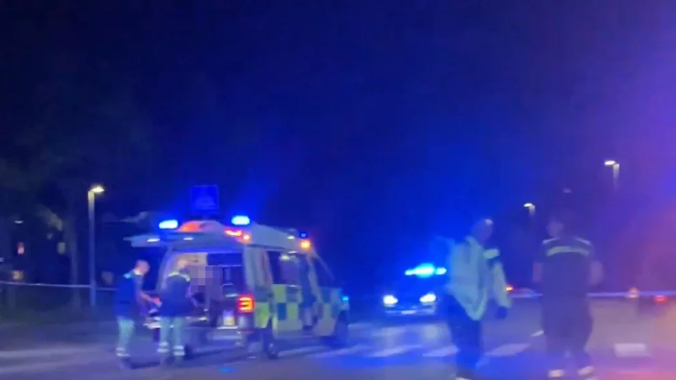 Ett våldsbrott inträffade i Skäggetorp på lördagskvällen.