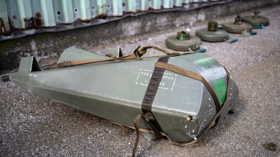 Försvaret vill ha större möjligheter att lägga ut minor till havs. Arkivbild.