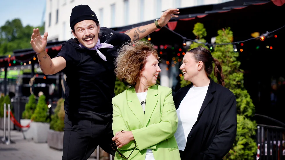 Catarina Nitz, Felix Olsson och Malin Johansson.