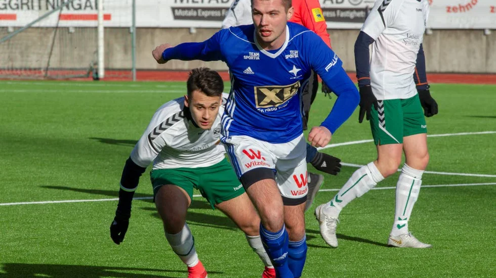 IFK Motala, här nyförvärvet Hampus Golstrand, får möta division 1-laget Linköping City i Östgötacupens 16-delsfinal.