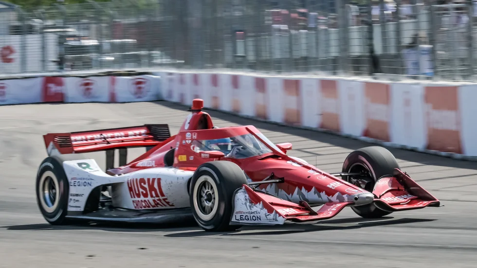 Marcus Ericsson i samband med en tävling i Texas tidigare i år. Arkivbild.