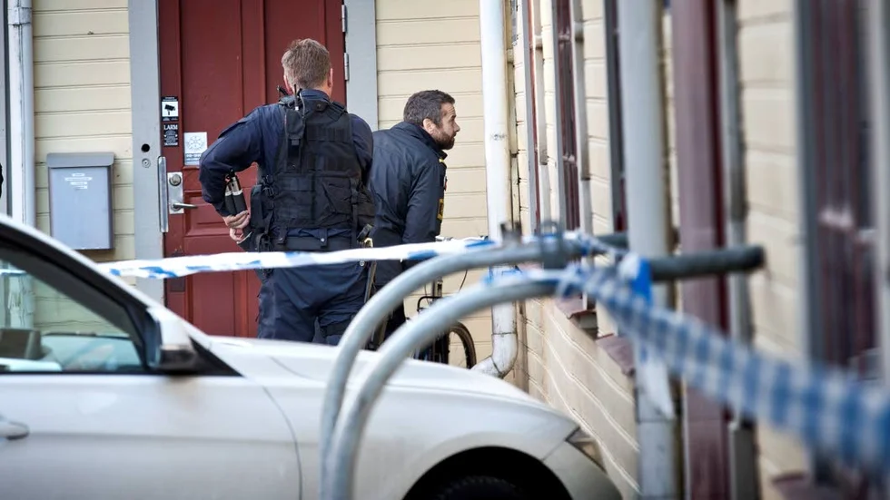 Avspärrat. Polis på plats utanför krogen Birger Jarl efter attentatet i december.