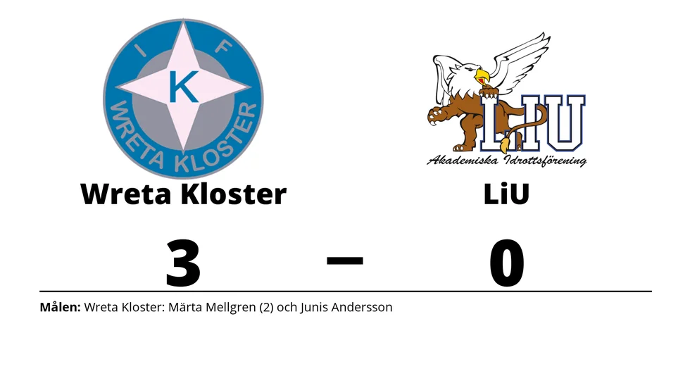 IFK Wreta Kloster vann mot LiU AIF FK