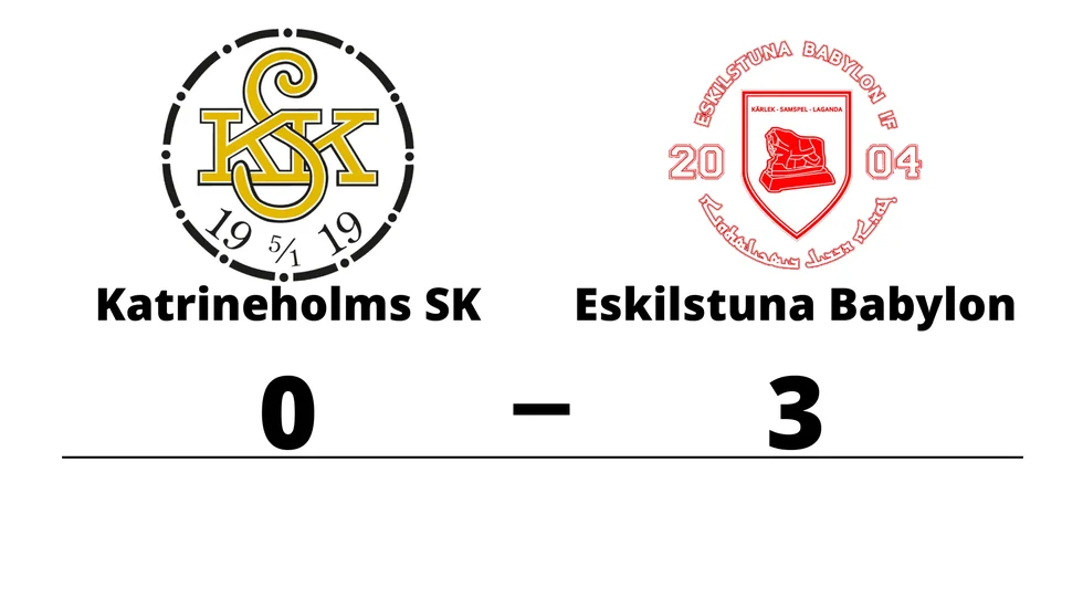 Katrineholms SK FK förlorade mot Eskilstuna Babylon IF