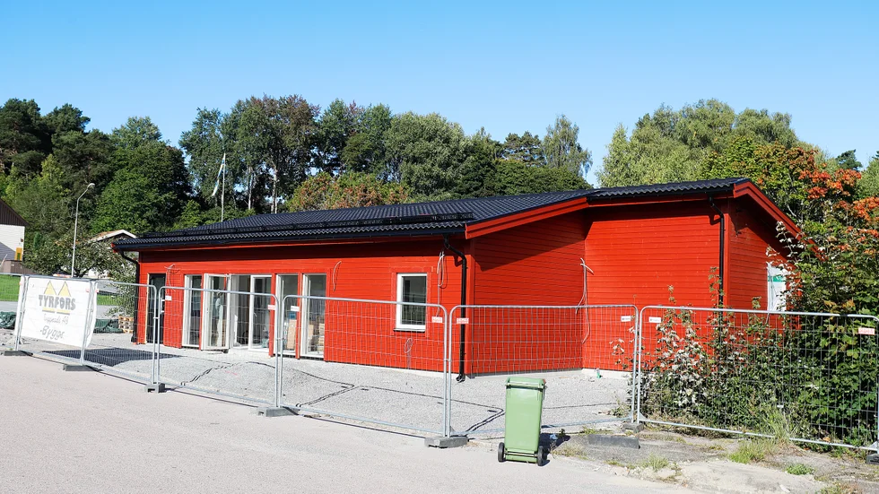 Den nya pizzerian på Kyrkvägen blir större än den gamla och ska ha uteserveringen klar till premiären.