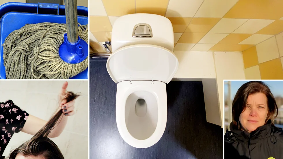 Många spolar ner fel saker i toaletten, så som våtservetter, hår och något så underligt som golvmoppar.