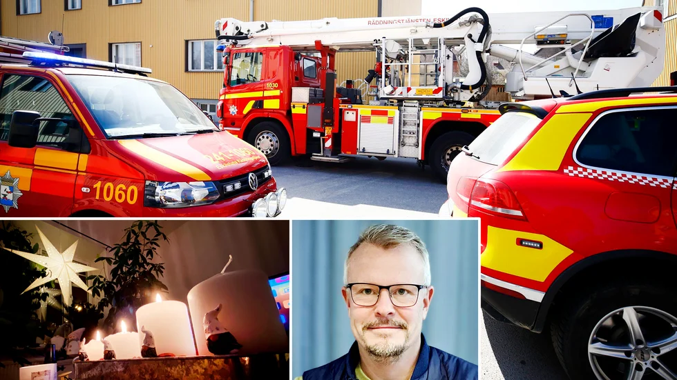 "Ett sätt att brandsäkra sitt hem är att använda elektriska ljus i stället för levande ljus. Numera är de elektriska ljusen mycket naturtrogna", menar Mårten Johansson, chef för skador företag på LF Sörmland.