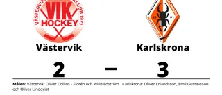 Förlust för Västervik trots mål av Oliver Collins - Florén och Wille Edström