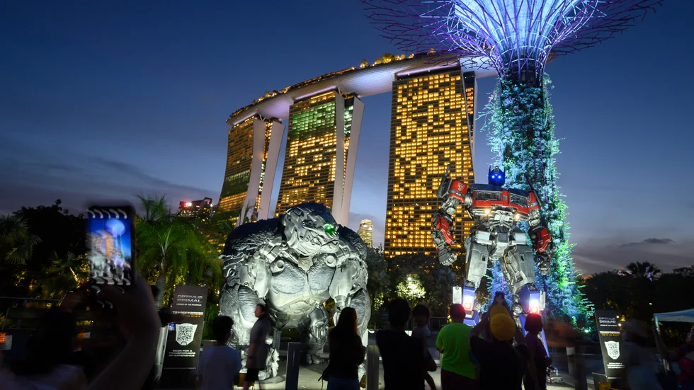 Den ekonomiska tillväxten väntas mattas av för Singapore. Arkivbild.