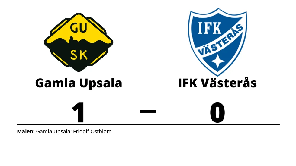 Gamla Upsala SK vann mot IFK Västerås FK