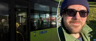Linjebussen besköts av raket i Slagsta