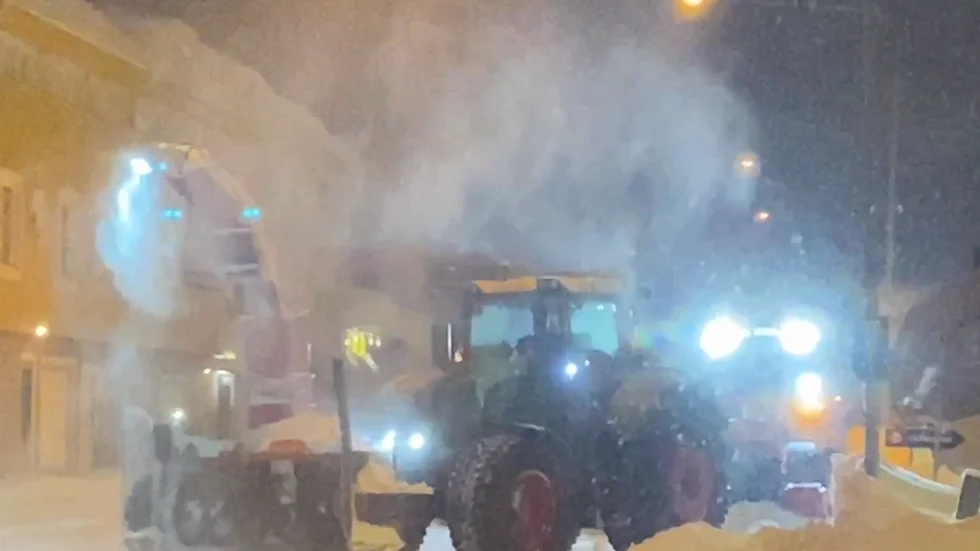 Det skottades febrilt i Skellefteå under morgontimmarna.