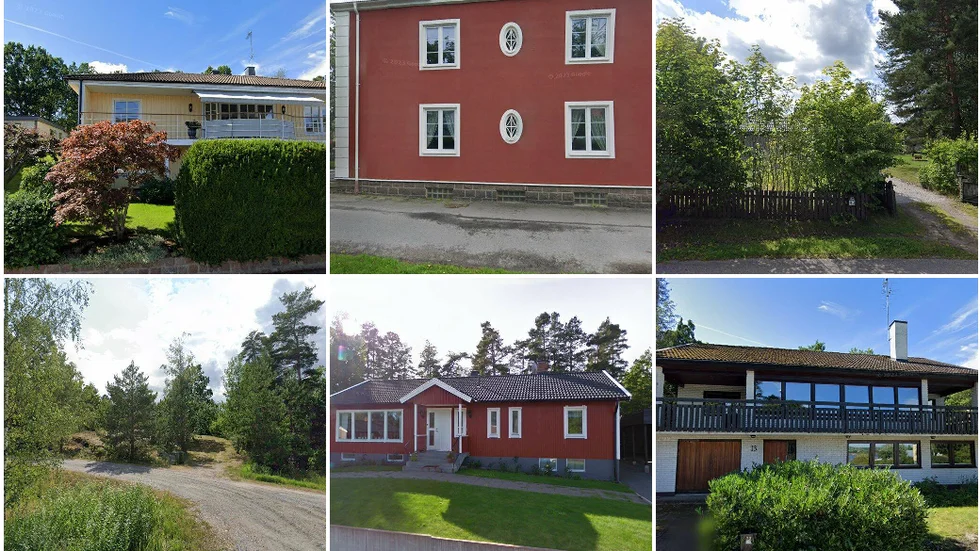 Amerikavägen 19, Södra Järnvägsgatan 23, Rullstensvägen 93, Månbergsvägen 7, Skogsråstigen 22 och Amerikavägen 13