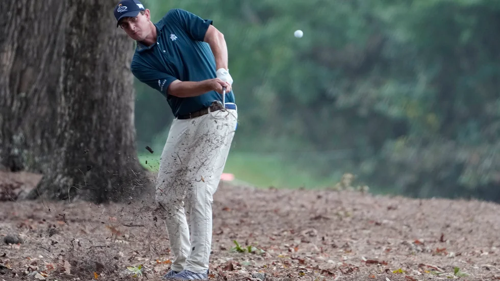 Henrik Norlander svingar i PGA-tourtävlingen i i Jackson, Mississippi.