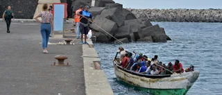 Stor mängd migranter till kanarieön El Hierro
