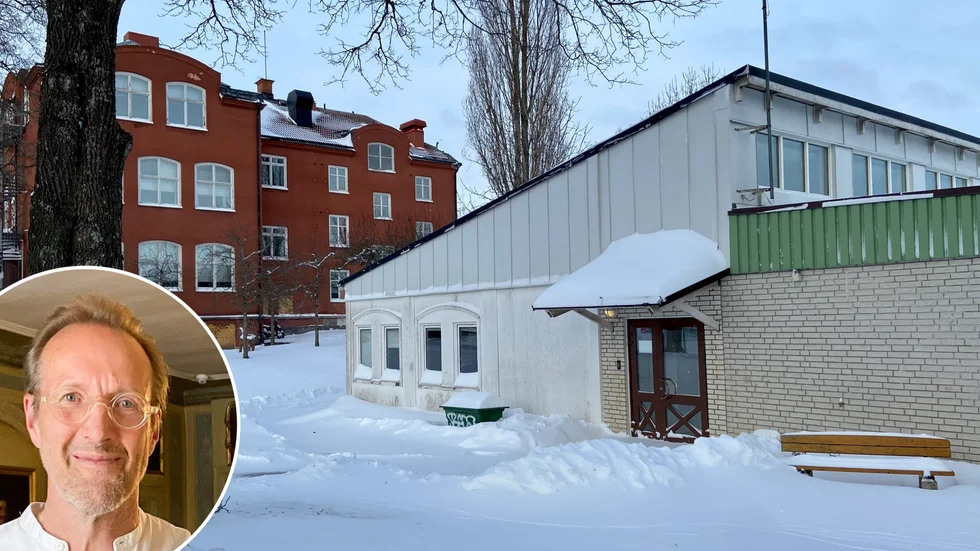 Idrottshallen vid Östra skolan har blivit nytt personalutrymme för Samskips chaufförer.