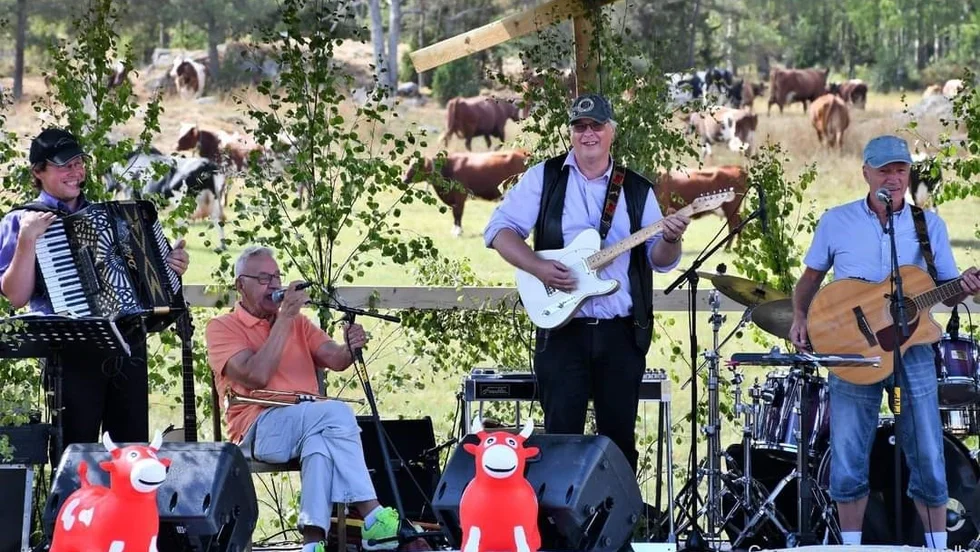 Evenemanget "Allsång i kohagen" arrangeras i Mattias Janssons kohage där han spelar med bandet Mattias, Stefan, Sören, Louise och Roger. "Det känns roligt för vi är ute hela året och spelar och sedan knyter vi liksom ihop det med alla får komma hem till oss", säger Mattias. 