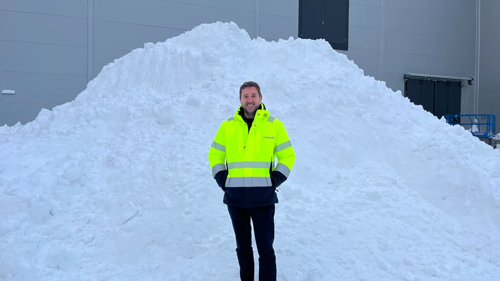 Snödrivorna på parkeringen var mest besvärliga, tycker nyinflyttade Dave Hulston från Storbritannien. 