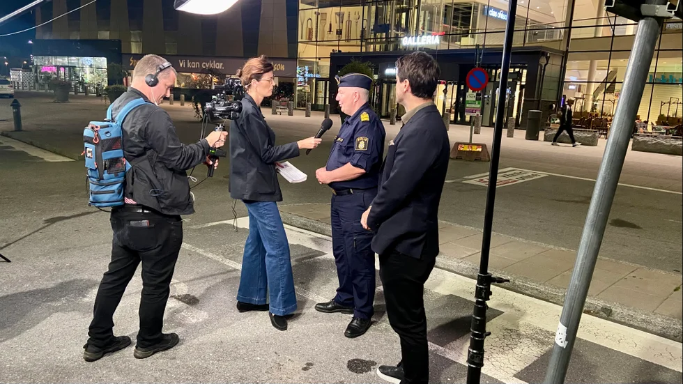 Bilden av Uppsala sätts också av nationella nyhetsmedier, som när SVT Aktuellt sänder från Gränbystaden.