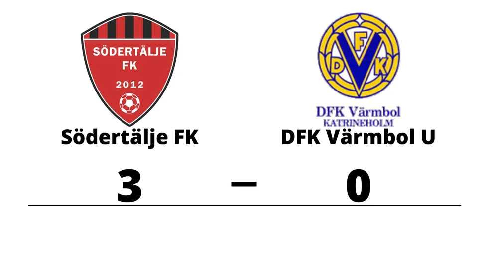 Södertälje FK vann mot DFK Katrineholm Värmbol U