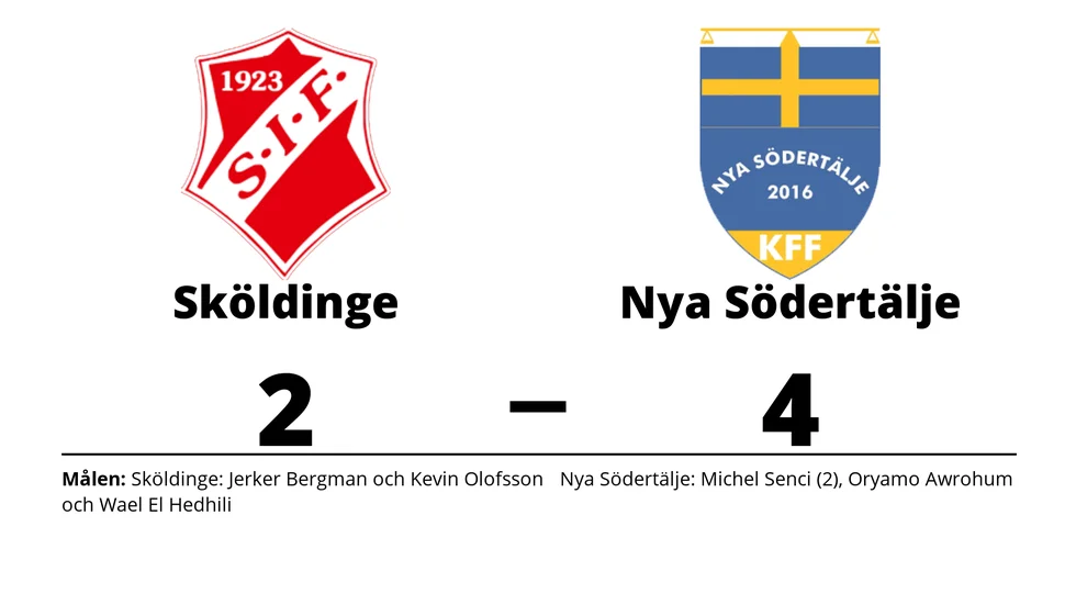 Sköldinge IF förlorade mot Nya Södertälje KFF