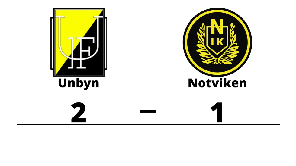 Unbyns IF vann mot Notvikens IK