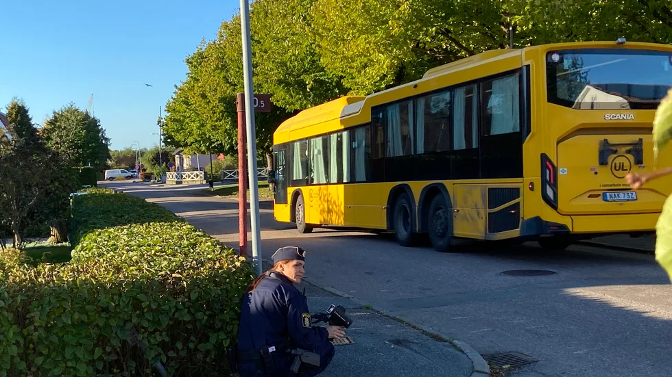 Polis mätte hastigheter på Långgatan på önskemål från boende under torsdagen. Alla fordon höll hastigheten!