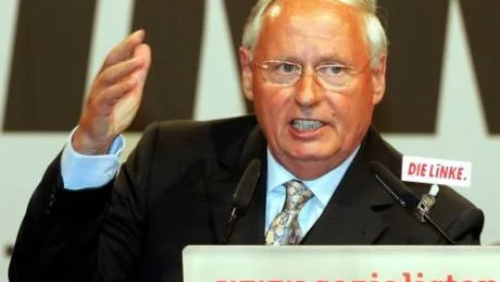 Partiledaren för Die Linke, Oskar Lafontaine.                                                Foto: Scanpix