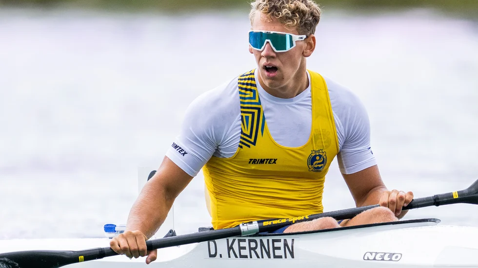 Äldre bild på Dennis Kernen från ett tidigare mästerskap. 