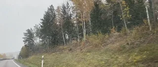 Säsongens första snöfall slog till i Katrineholm